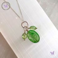 Green Kyanite Pendant Necklace